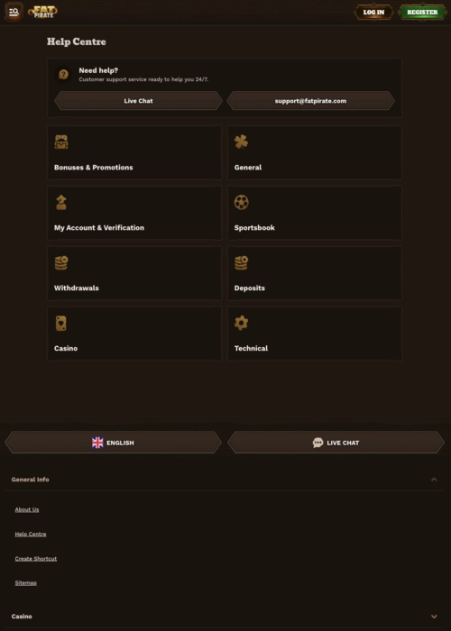Portable casino application software Fat Pirate Casino